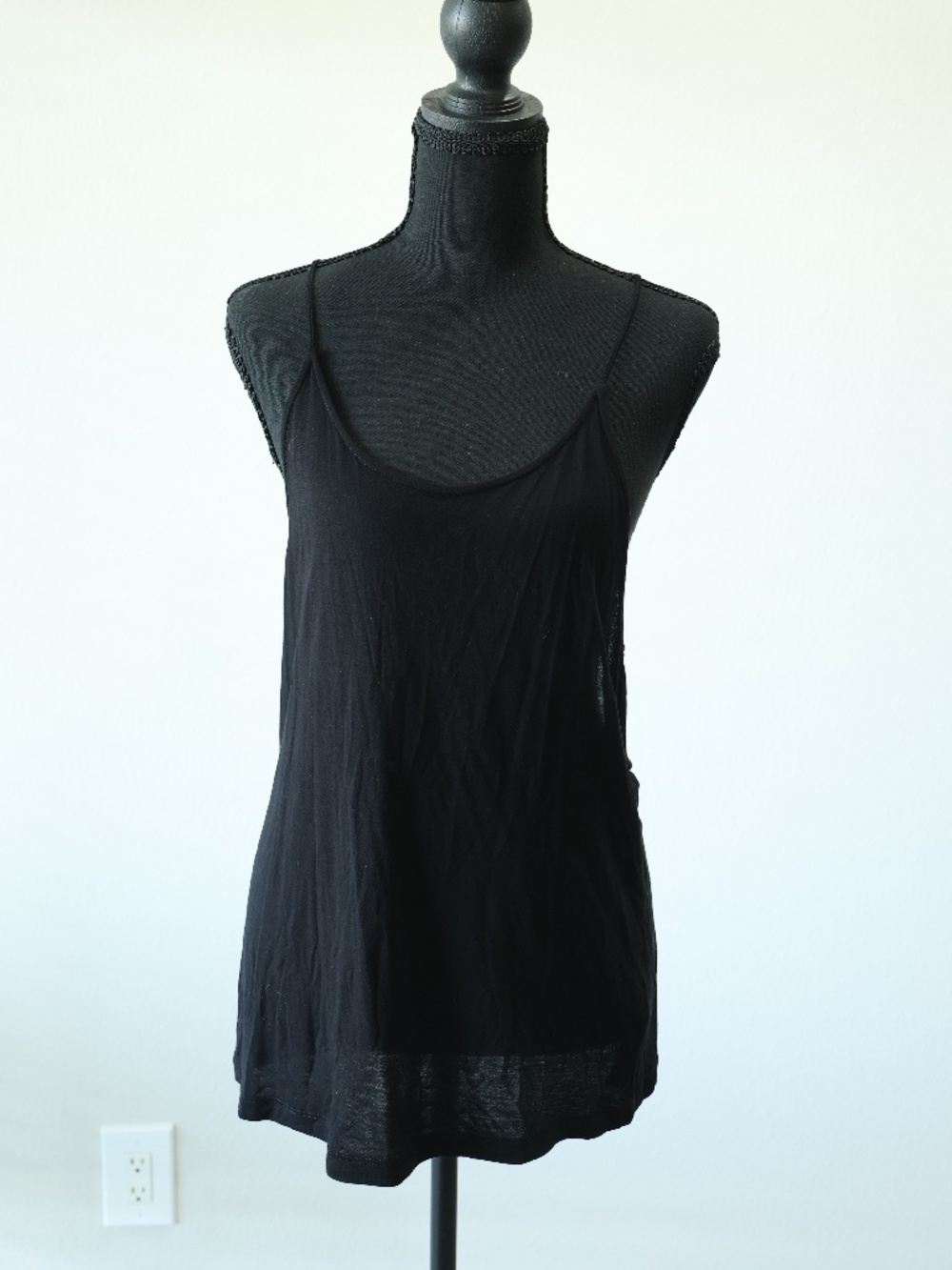 ASOS black backless tank